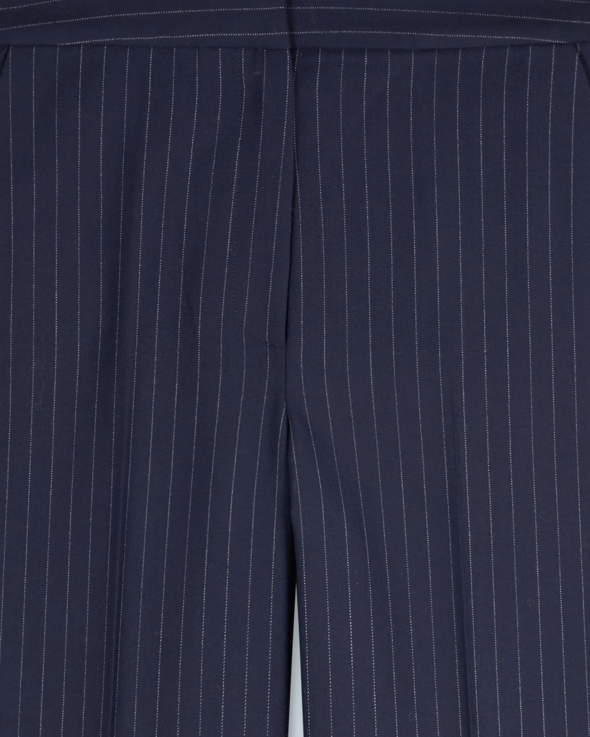 FROM FUTURE Pantalon Large Tailoring RayuresNavy Flash Sale