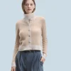FROM FUTURE Pull Cardigan Beige Shop