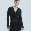 FROM FUTURE Pull Cardigan Noir Sale