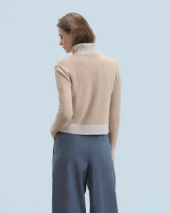 FROM FUTURE Pull Cardigan Beige Shop