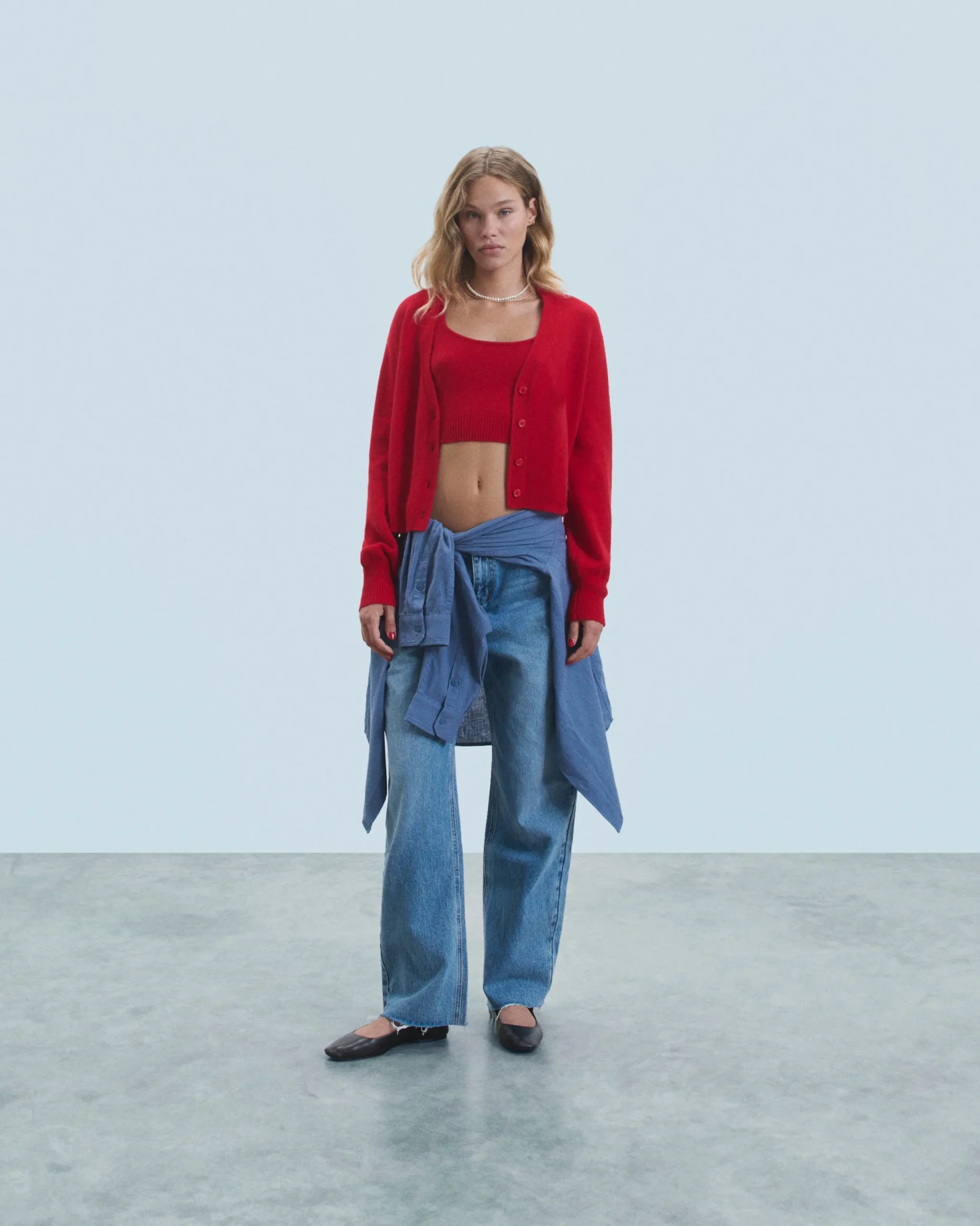 FROM FUTURE Pull Cardigan HotRed Fashion