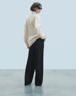 FROM FUTURE Pull Cardigan Ecru Hot