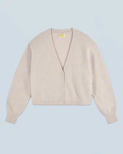 FROM FUTURE Pull Cardigan BeigeMouliné Outlet