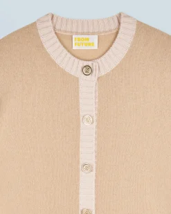 FROM FUTURE Pull Cardigan Beige Shop