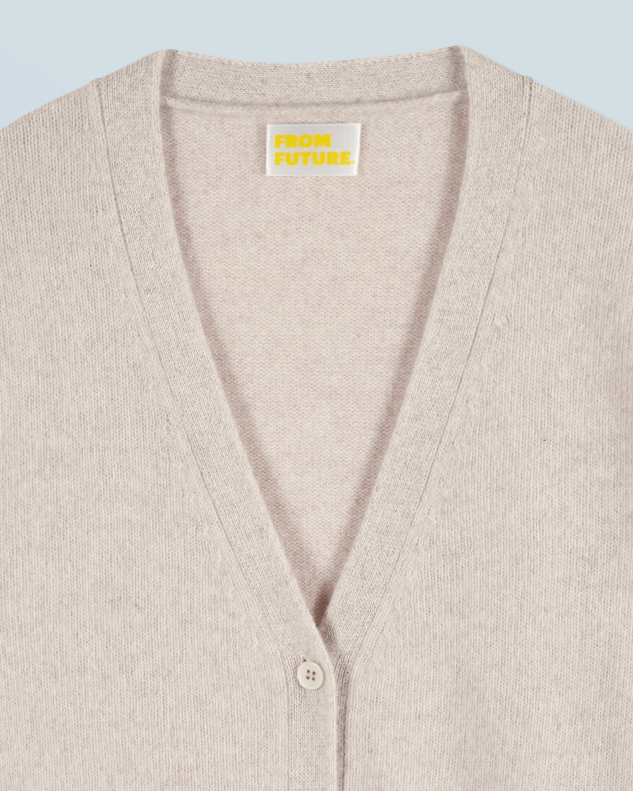 FROM FUTURE Pull Cardigan BeigeMouliné Outlet