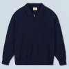 FROM FUTURE Pull Col Camionneur Navy Hot