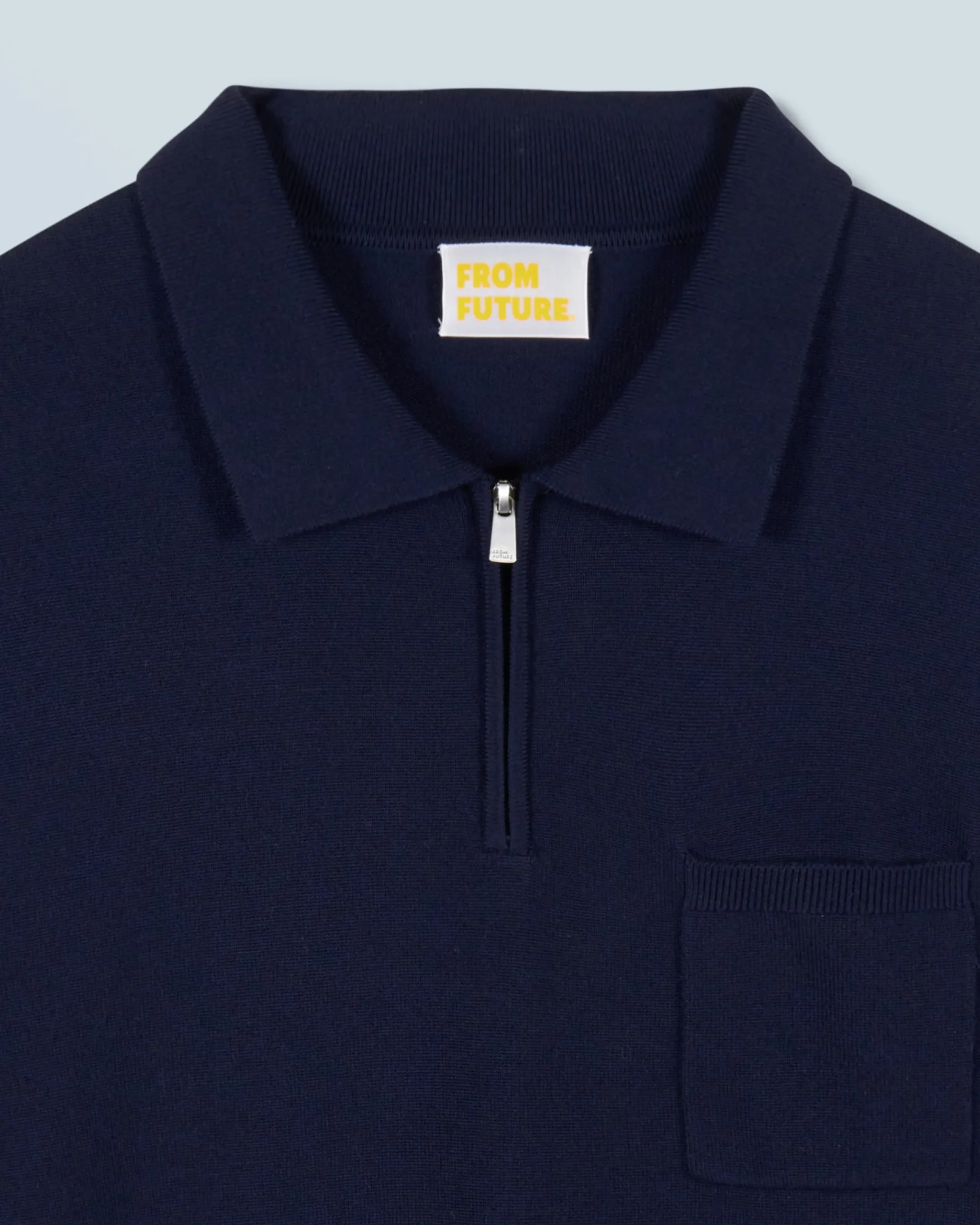 FROM FUTURE Pull Col Camionneur Navy Hot