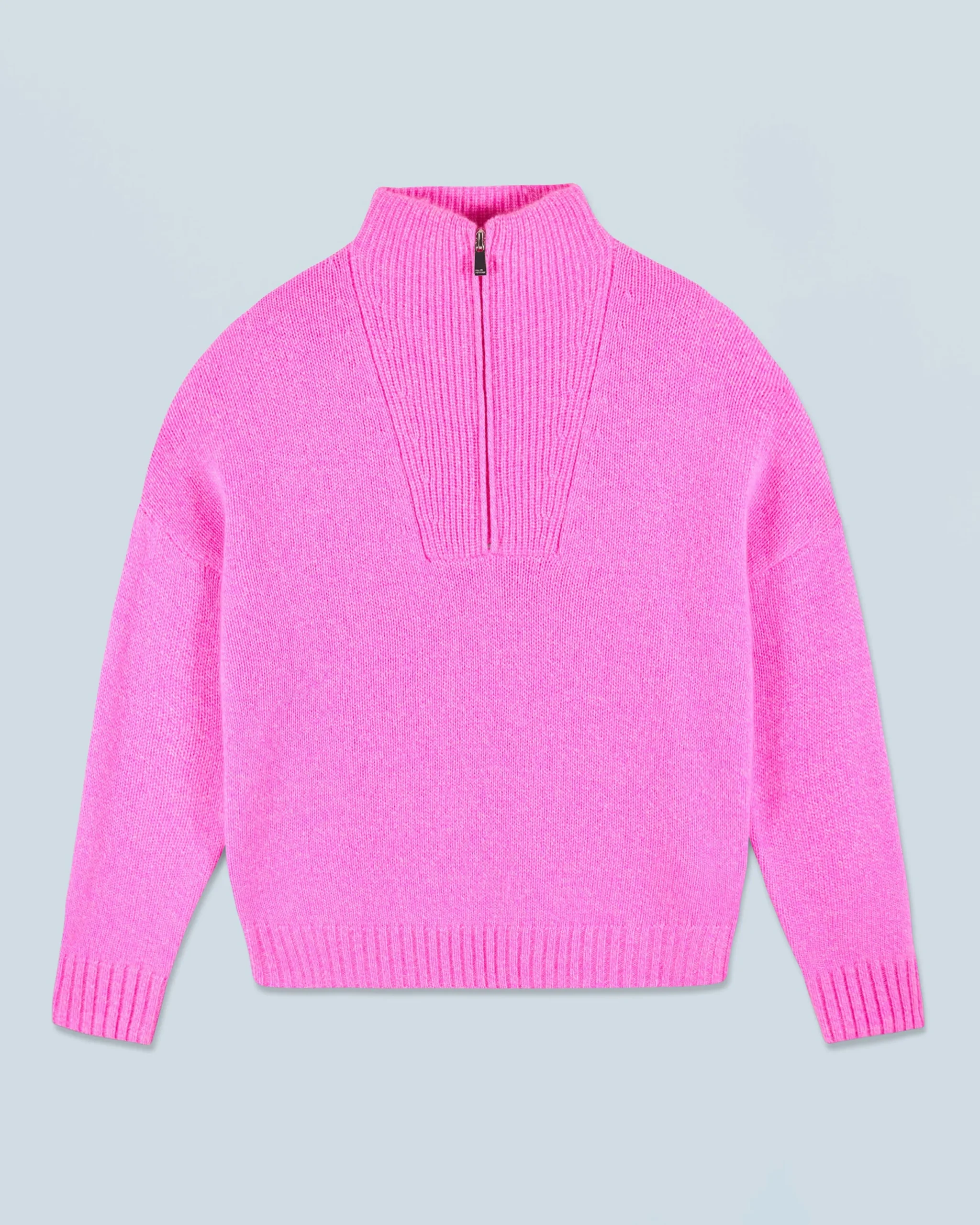 FROM FUTURE Pull Col Camionneur Epais PinkMouliné Online