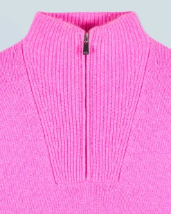 FROM FUTURE Pull Col Camionneur Epais PinkMouliné Online