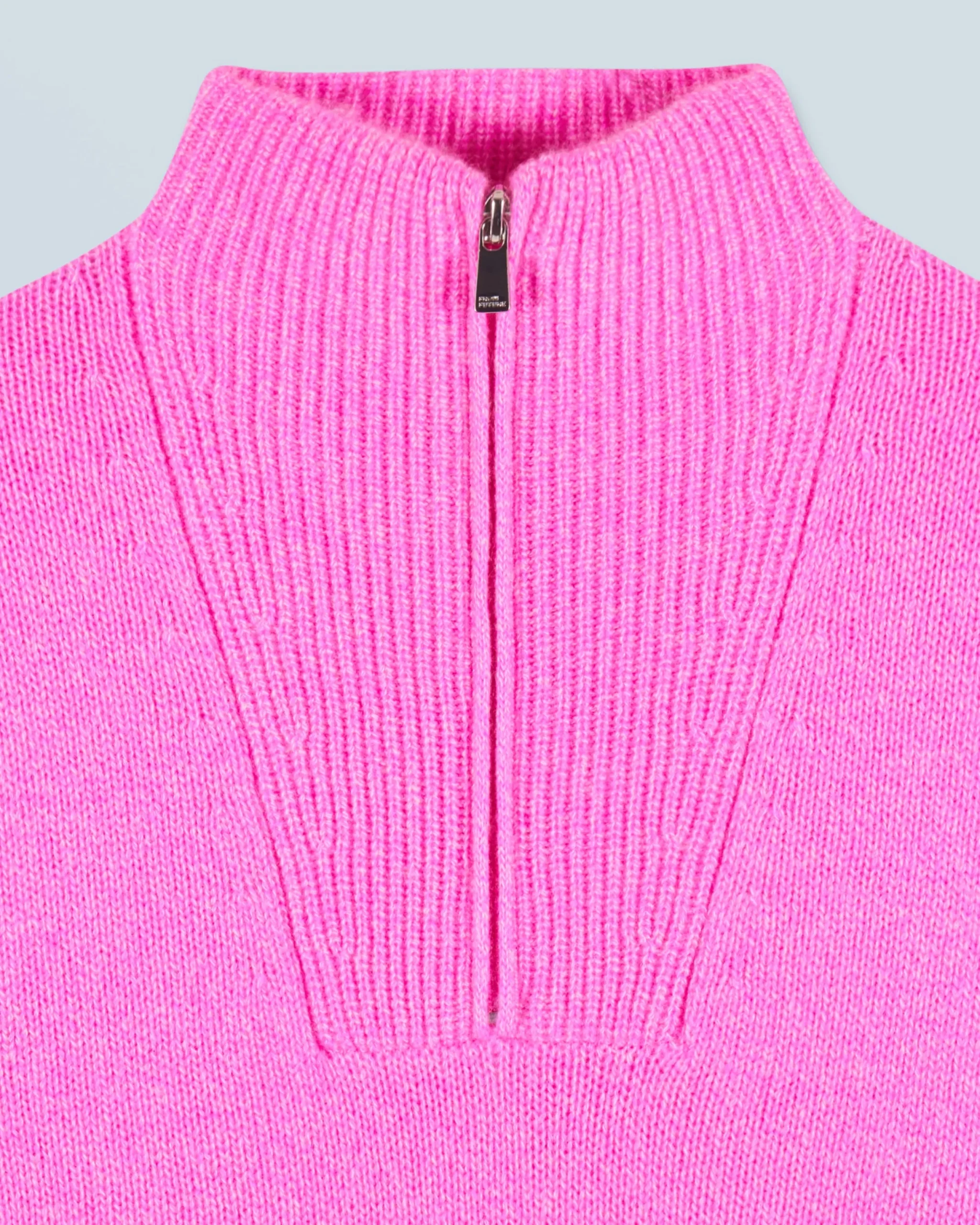 FROM FUTURE Pull Col Camionneur Epais PinkMouliné Online