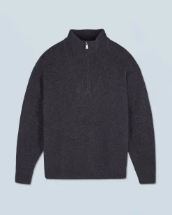 FROM FUTURE Pull Col Camionneur Oversize Anthracite New