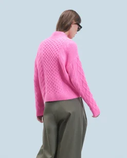 FROM FUTURE Pull Col Montant DreamyPink Clearance