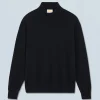 FROM FUTURE Pull Col Montant Basique Léger Noir Clearance