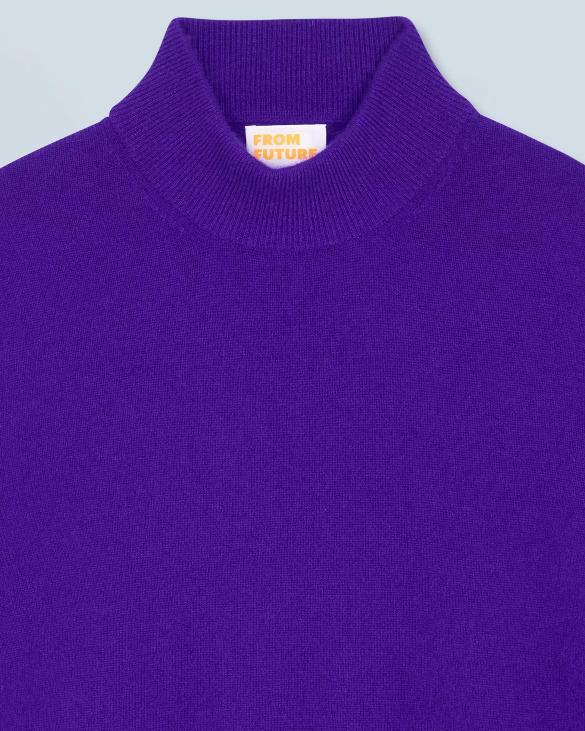 FROM FUTURE Pull Col Montant Basique Léger IntensePurple New