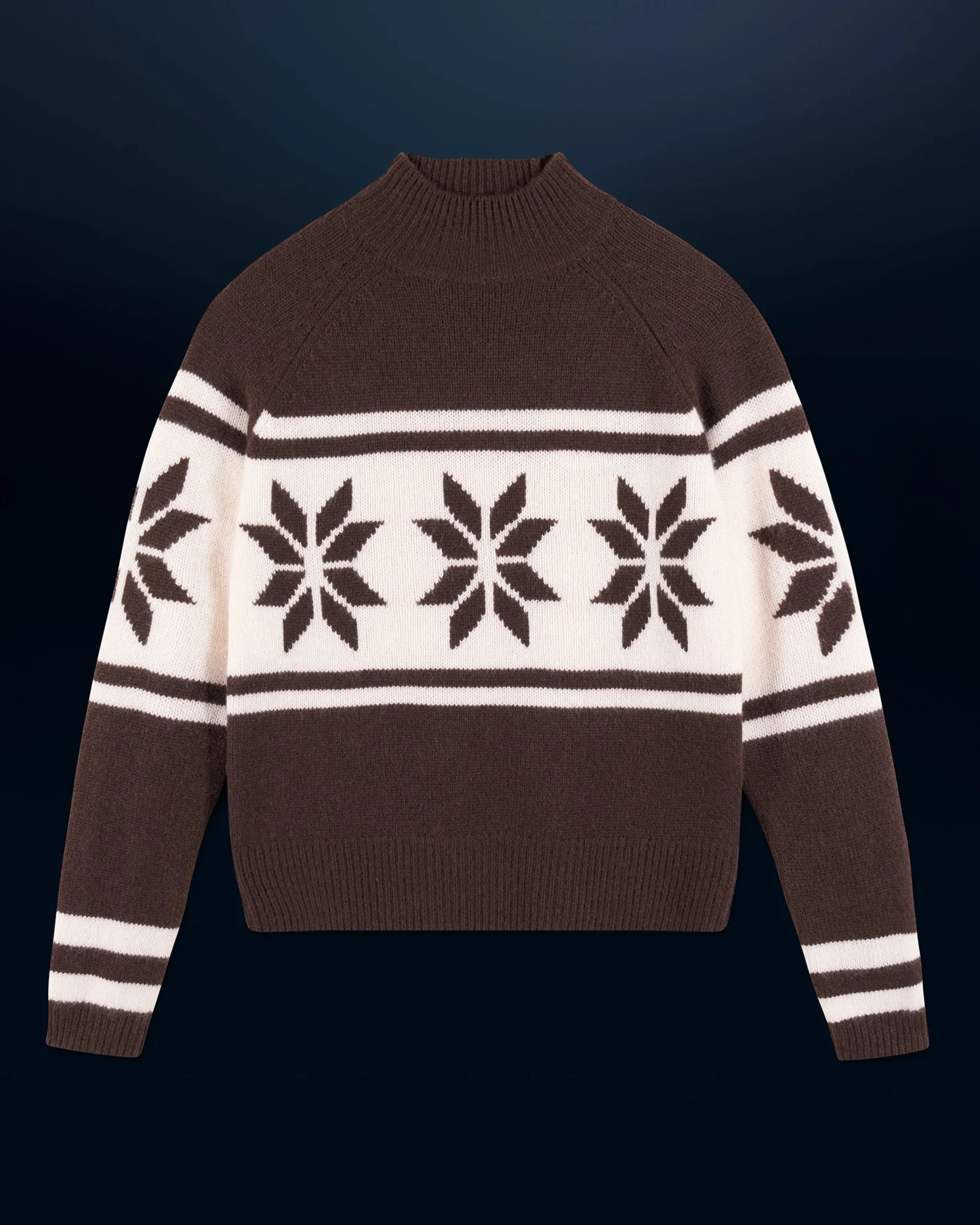 FROM FUTURE Pull Col Montant Flocons Chocolat Online