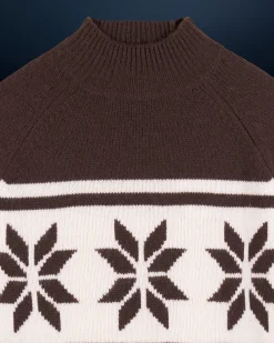 FROM FUTURE Pull Col Montant Flocons Chocolat Online