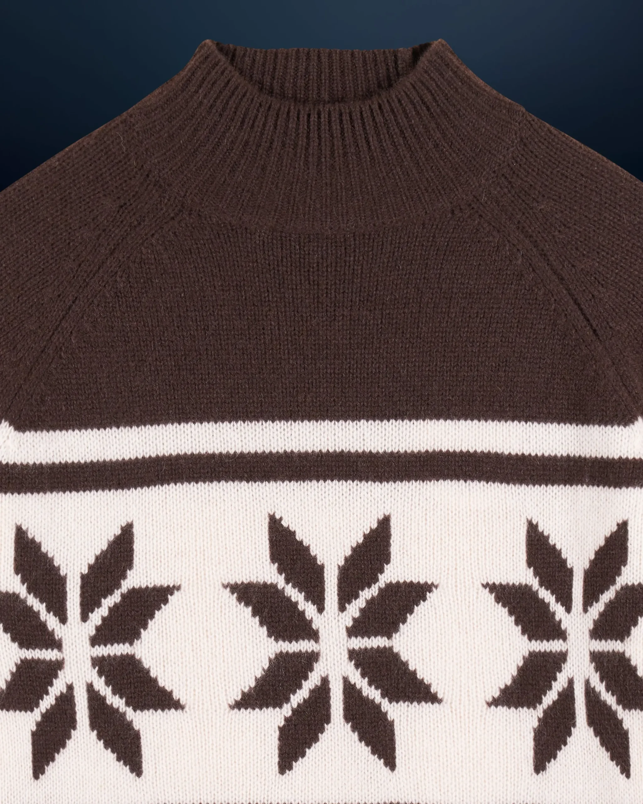 FROM FUTURE Pull Col Montant Flocons Chocolat Online