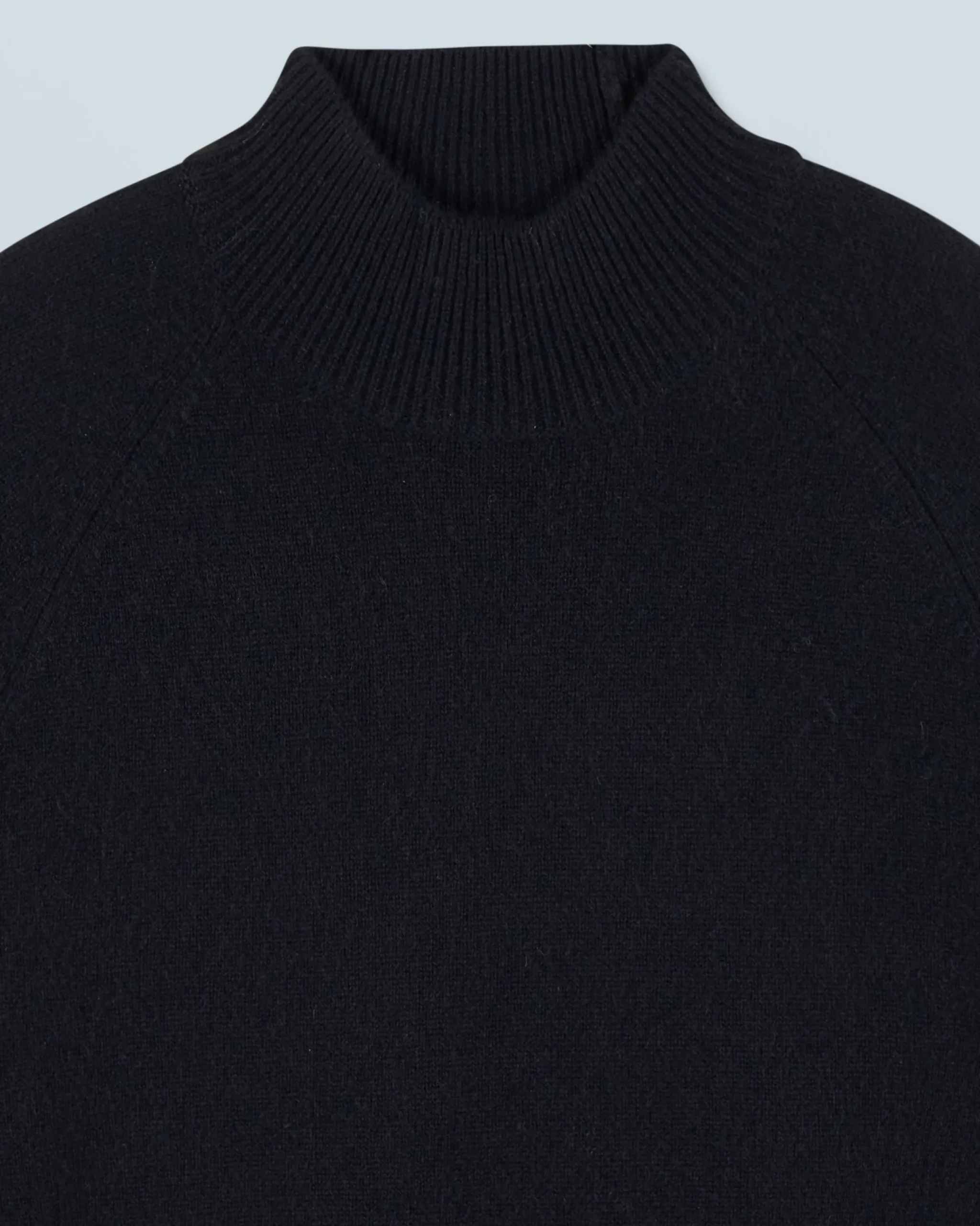 FROM FUTURE Pull Col Montant Léger Noir Cheap