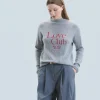FROM FUTURE Pull Col Montant Love Club GrisChinéFoncé Flash Sale