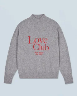 FROM FUTURE Pull Col Montant Love Club GrisChinéFoncé Flash Sale