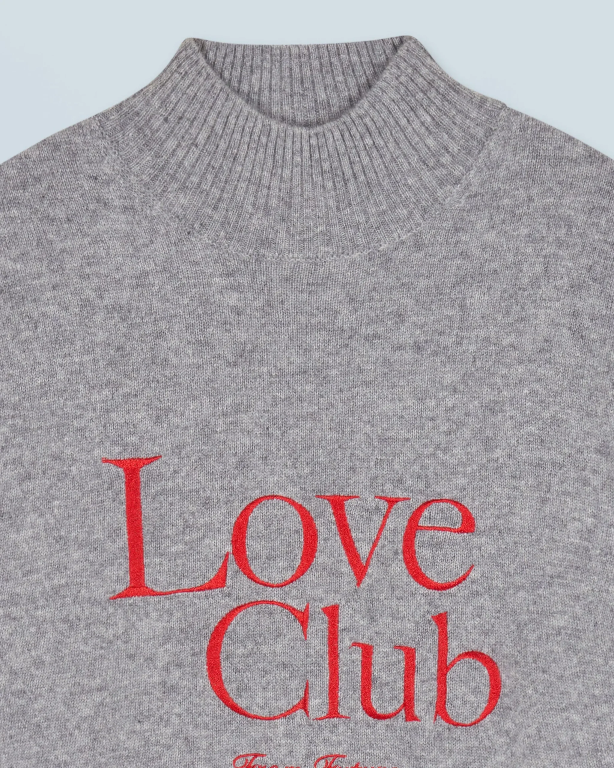 FROM FUTURE Pull Col Montant Love Club GrisChinéFoncé Flash Sale