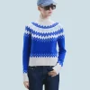 FROM FUTURE Pull Col Montant Norvégien PopBlue Store
