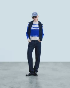 FROM FUTURE Pull Col Montant Norvégien PopBlue Store