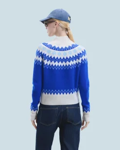 FROM FUTURE Pull Col Montant Norvégien PopBlue Store
