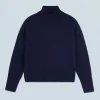 FROM FUTURE Pull Col Montant Oversize Navy Flash Sale