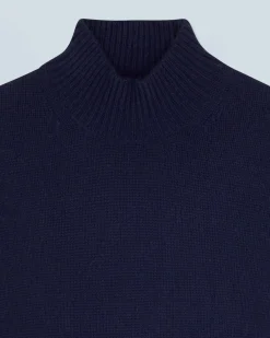 FROM FUTURE Pull Col Montant Oversize Navy Flash Sale