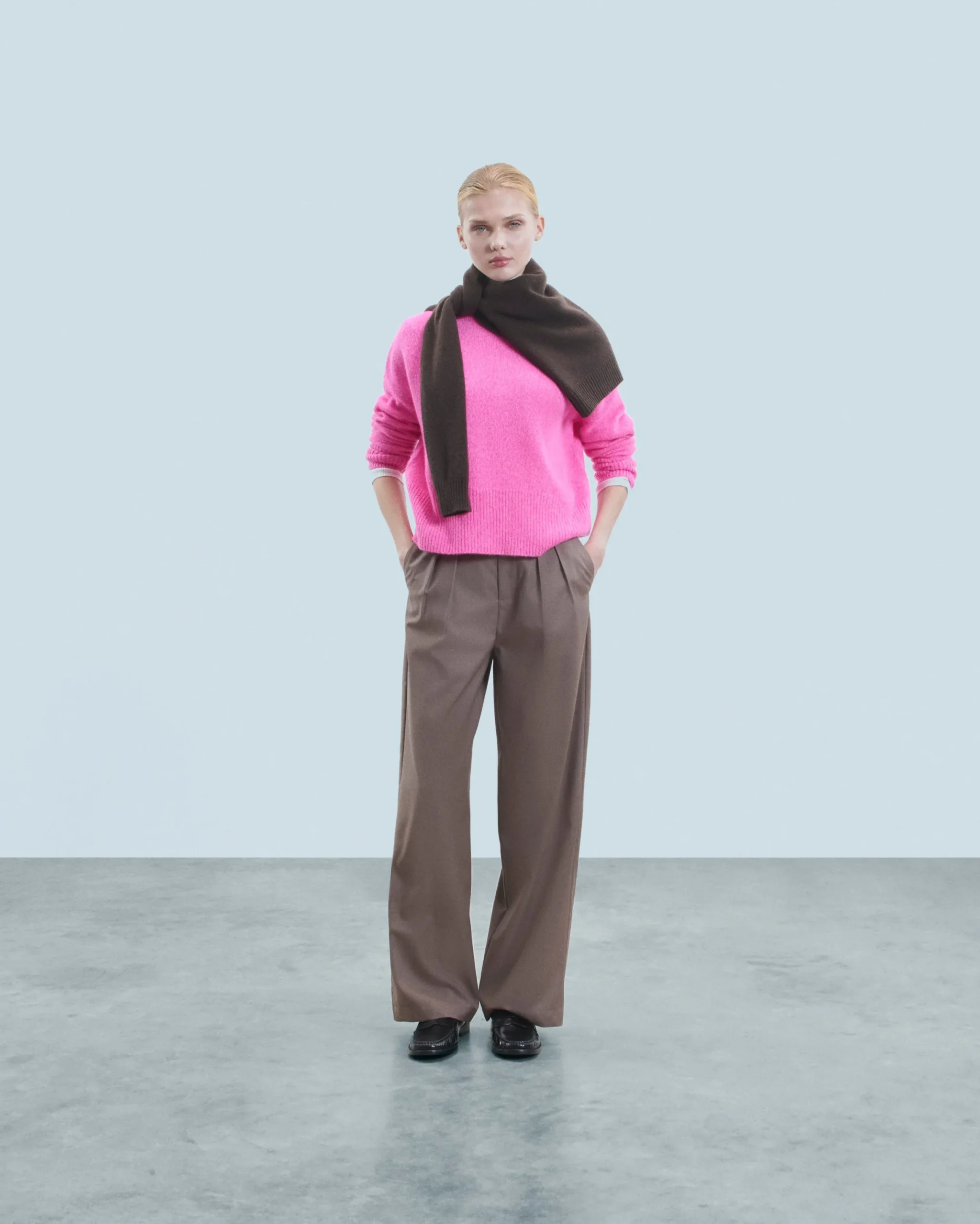 FROM FUTURE Pull Col Montant Oversize BrightPinkMou Online