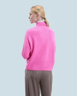 FROM FUTURE Pull Col Montant Oversize BrightPinkMou Online
