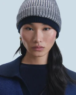 FROM FUTURE Pull Col Polo DarkBlueMouliné New
