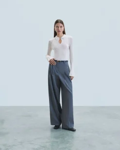 FROM FUTURE Pull Col Polo Sable Discount