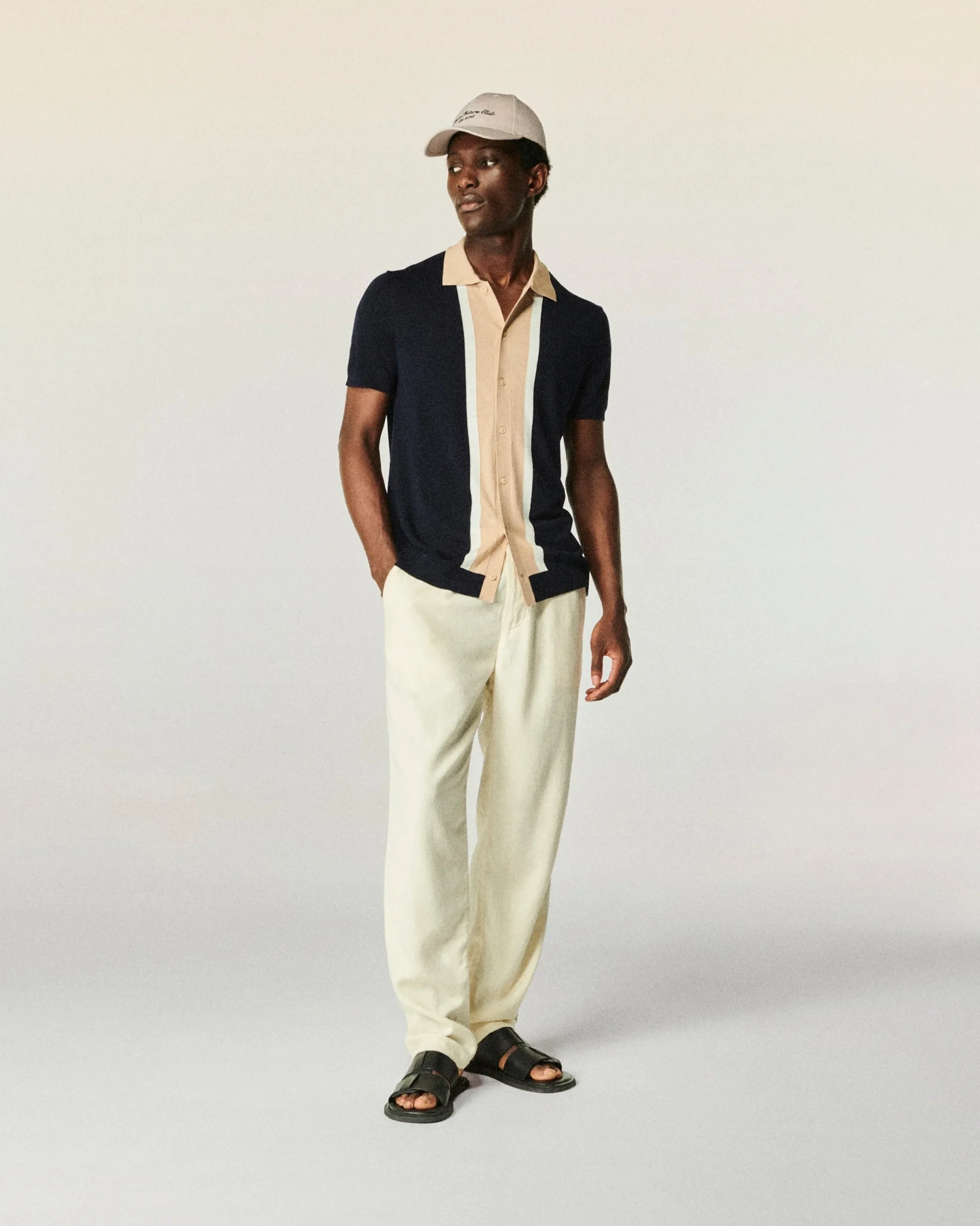 FROM FUTURE Pull Col Polo Navy Online