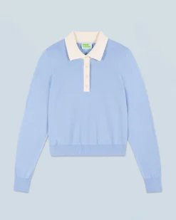 FROM FUTURE Pull Col Polo BabyBlue Store