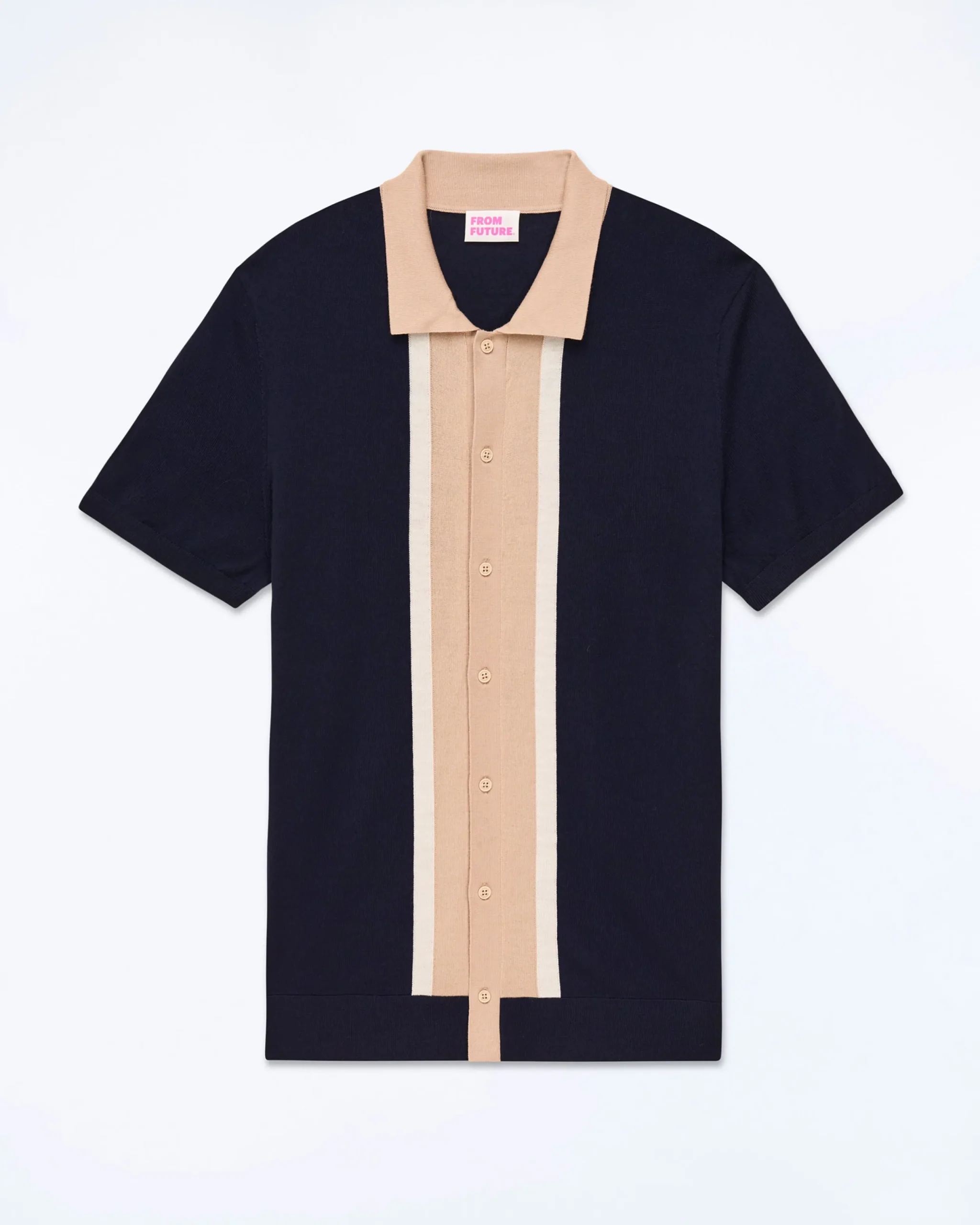 FROM FUTURE Pull Col Polo Navy Online