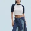 FROM FUTURE Pull Col Rond Ecru Online