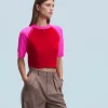 FROM FUTURE Pull Col Rond BrightRed Sale