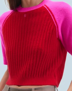 FROM FUTURE Pull Col Rond BrightRed Sale