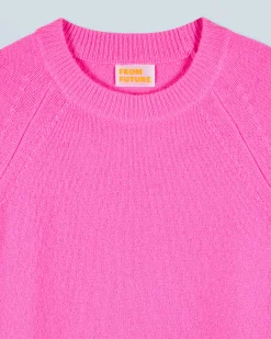FROM FUTURE Pull Col Rond DreamyPink Clearance