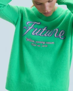 FROM FUTURE Pull Col Rond Navy Online