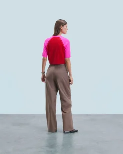 FROM FUTURE Pull Col Rond BrightRed Sale