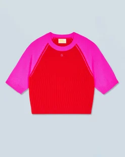 FROM FUTURE Pull Col Rond BrightRed Sale