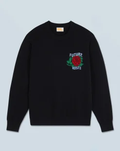 FROM FUTURE Pull Col Rond Noir Cheap