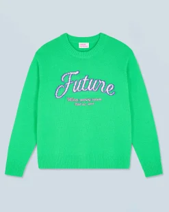 FROM FUTURE Pull Col Rond UtopicGreen Best