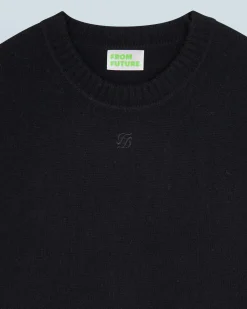 FROM FUTURE Pull Col Rond Noir Best Sale