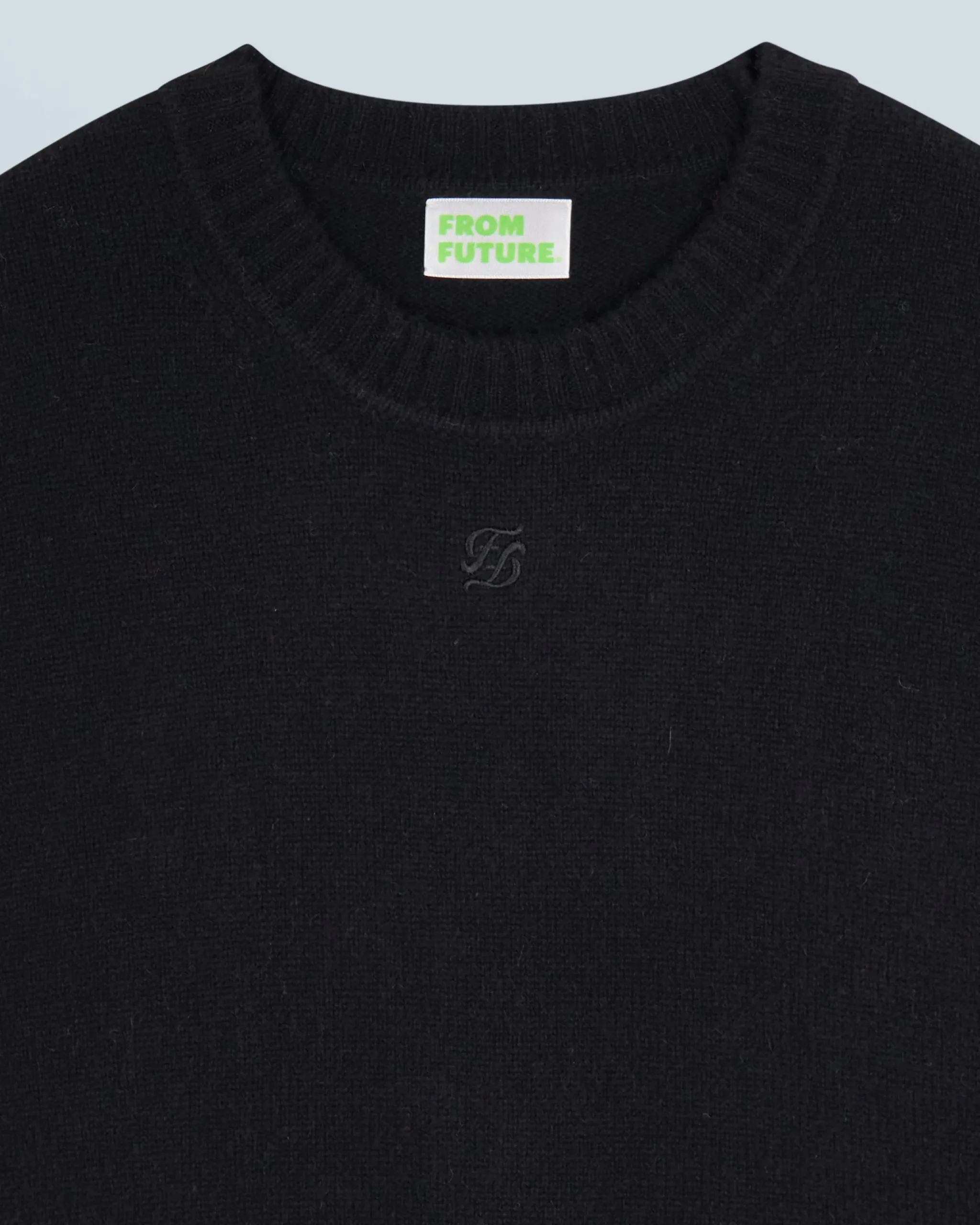 FROM FUTURE Pull Col Rond Noir Best Sale