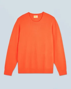 FROM FUTURE Pull Col Rond Basique UtopicOrange Clearance