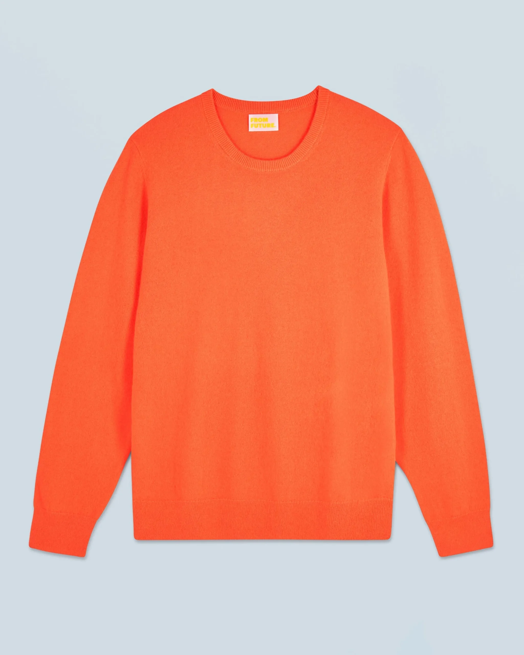 FROM FUTURE Pull Col Rond Basique UtopicOrange Clearance